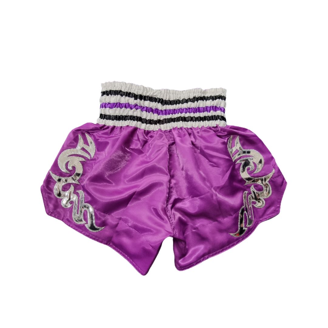 Another Boxer Muay Thai Script Shorts Purple 2.jpg