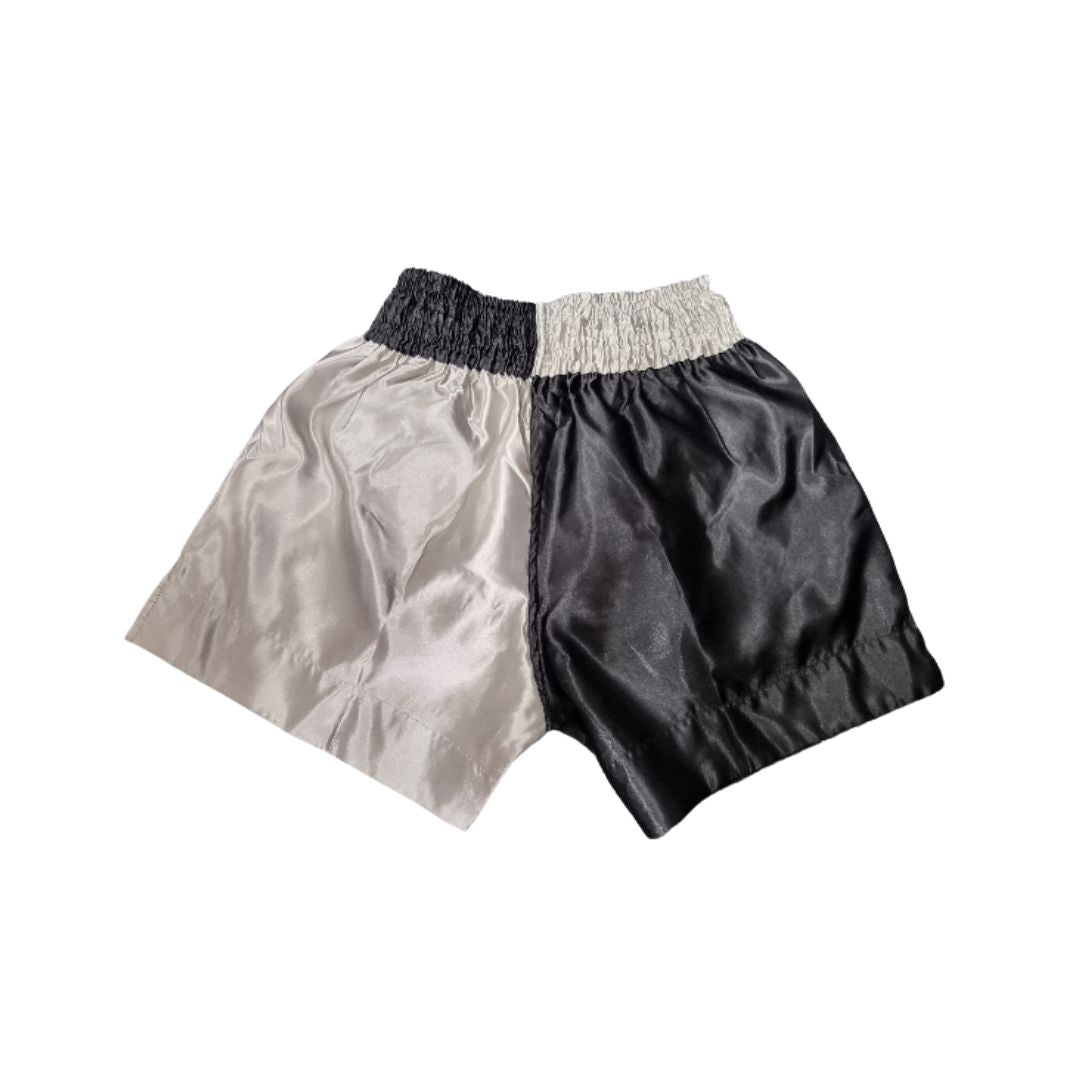 FSNZ Adults Muay Thai Shorts grey and black 2.jpg