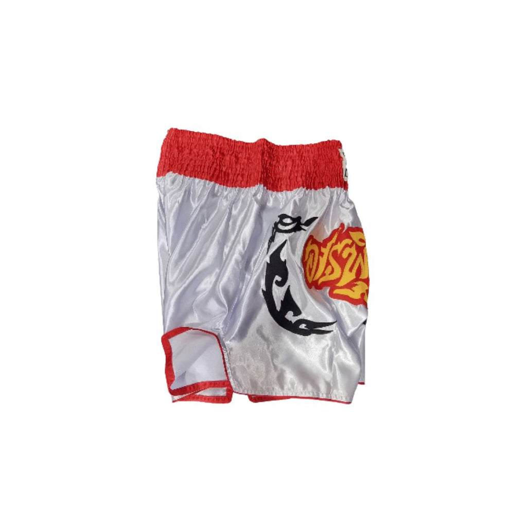 FSNZ Adults Muay Thai Shorts white and red 3.jpg