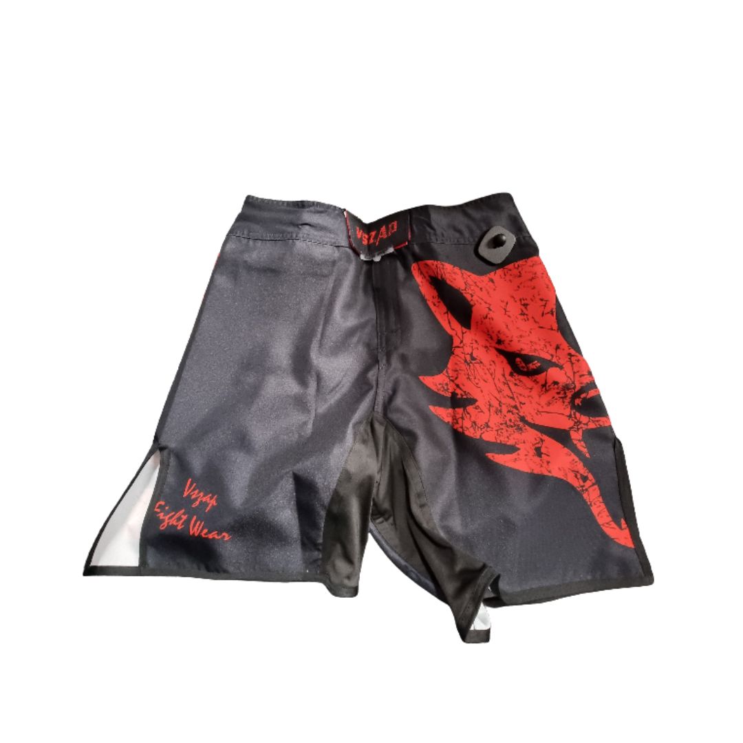 VSZAP The Wolf MMA Shorts Red.jpg