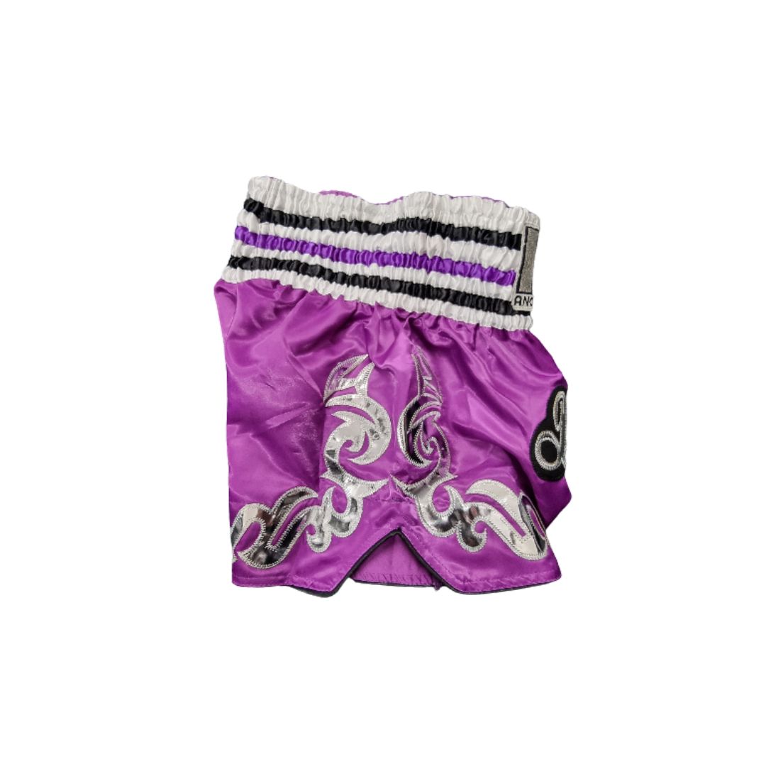 Another Boxer Muay Thai Script Shorts Purple 3.jpg